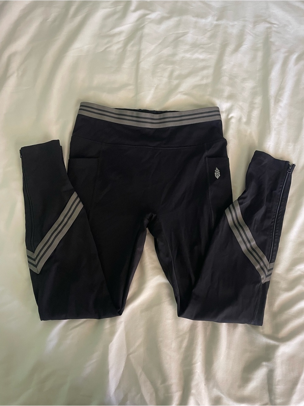 Free People Striped Leggings